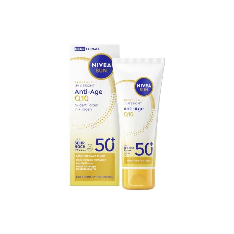 NIVEA SUN Sun Protection with SPF 50+, Firming Face Sun