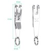 Iyowei Pack of 10 Silver Key Ring Multi-Purpose EDC Suspension