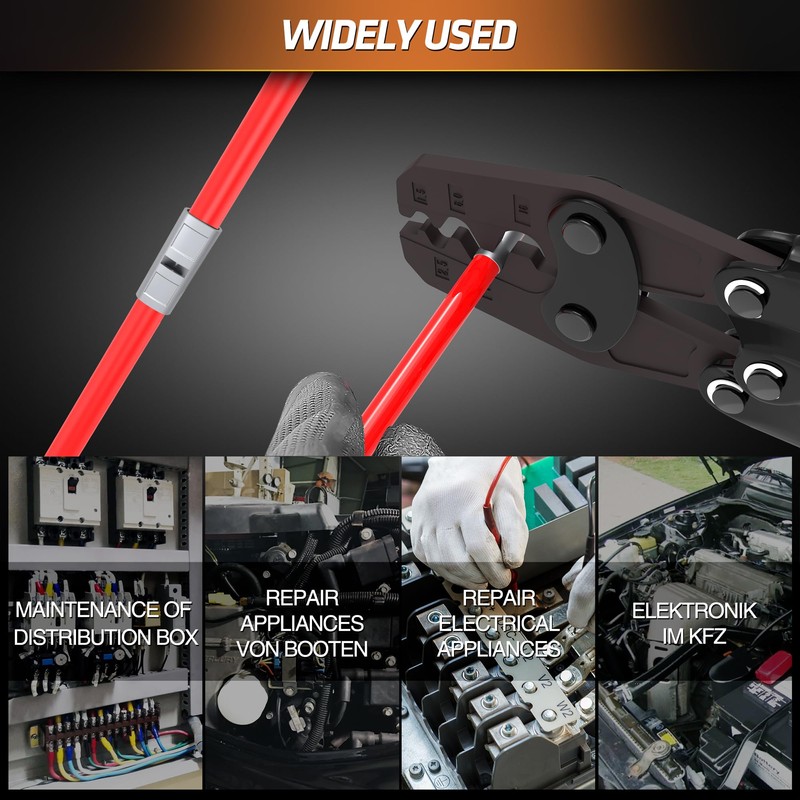 SOMELINE® DIN Series Ring Terminal Set for 4-16mm² Cables Includes