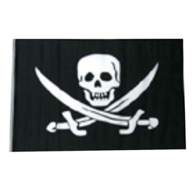 12x18 12"x18" Jolly Roger Pirate Calico Jack Rackham Sleeve Flag Garden