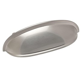 Cosmas 7712SN Satin Nickel Cabinet Hardware Bin Cup Drawer Handle Pull - 3" Inch (76mm) Hole Centers
