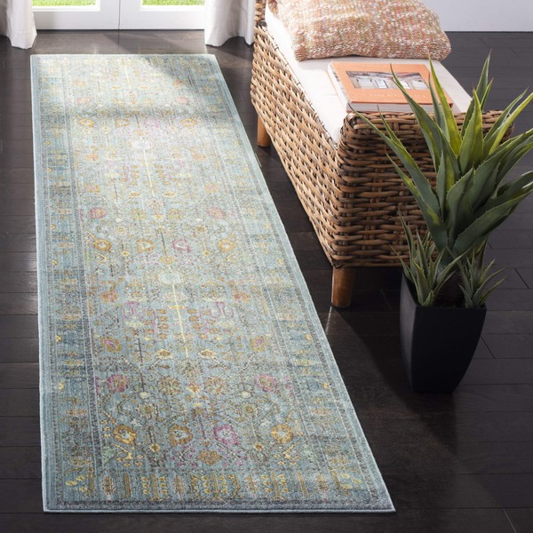 Safavieh Valencia Collection VAL108S Boho Chic Distressed Runner, 2'3" x
