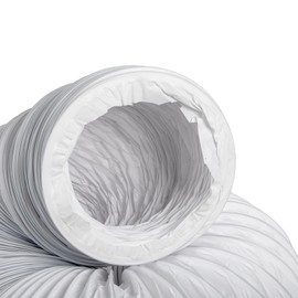 MIRTUX Flexible PVC Portable Air Conditioning Tube - 150 mm Diameter, 6 m Long - Compatible with Air Conditioners, Dryers or Extractor Hoods