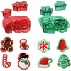 Mini Christmas Cookie Cutters, 8 Piece Small Xmas Holiday Cookies