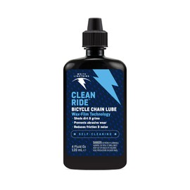 White Lightning Clean Ride Self-Cleaning Wax Bicycle Chain Lubricant – 100% Oil-Free, Reduces Dirt & Grime, Extends Chain Life, Smooth Performance, 4 oz