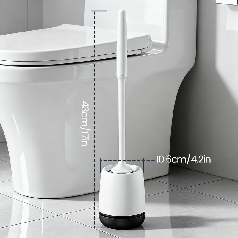 Escobilla para Inodoro YUZITEC con Base Ventilada y Cerdas de