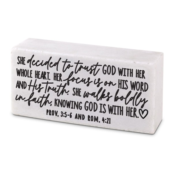 Lighthouse Christian Products She Decided To Trust Encouraging White 4