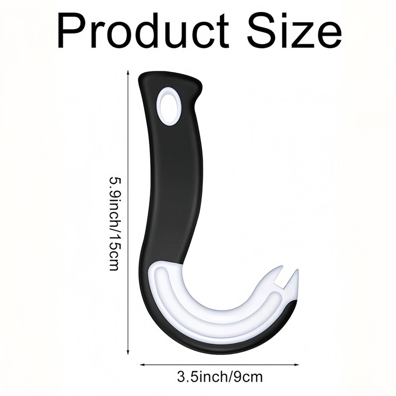 Zhenghebuy 2 Pcs Ring Pull Can Opener Aid,Effortless J-Shaped Can
