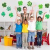 JUNEBRUSHS Shamrock Cutouts, 120Pcs St. Patrick's Day Cutouts Assorted Pattern