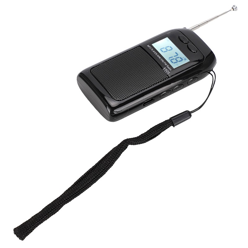 Mini FM Radio Pocket FM MW Radio Receiver Digital Tuning