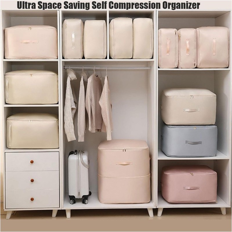 Ultra Space Saving Self Compression Organizer, 2024 New Ultra Space