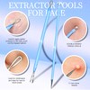 Teenitor 7 Pcs Professional Blackhead Remover Tweezers and Pimple Popper