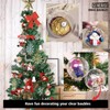 Clear Baubles to Fill x12 Transparent Plastic Fillable Christmas Baubles