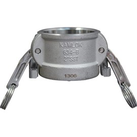 TOYOX 634-BL-1-SST Camlock Twin Lock Type Coupler Dust Cap for Plant Plumbing and Various Machinery Installation, 1-Inch, Stainless Steel