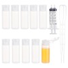 BENECREAT 10 Pcs 12ml Divided Bottles Plastic Translucent Lotion Cream