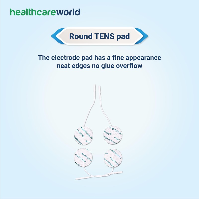 Healthcare World 20 x 32mm Round Electrodes Pads for TENS
