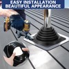 2 Pack Metal Roof Vent Boot, Flexible Pipe Flashing Boot