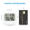 Brifit Digital Thermometer Hygrometer Alarm Clock, Mini Room Thermometer Indoor