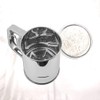 Flour Sifter Stainless Steel Manual Flour Sifter Sieve Fine Mesh