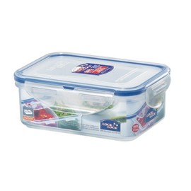 Lock & Lock Hermético Rectangular contenedor de almacenamiento de alimentos con separador extraíble 440.8 gram/1.94-cup