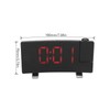Radio Projection Alarm Clock LED Display Electronic Clock Curved Screen