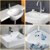 Cionyce 6 Pcs Sink Overflow Ring, Bathroom Sink Overflow Cover