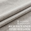 Cniuyhi Linen Textured Pinch Pleat Curtains 84 Inches Long, Total