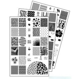 Uberchic Colección #2 Con 3 Placas Para Estampado De Uñas