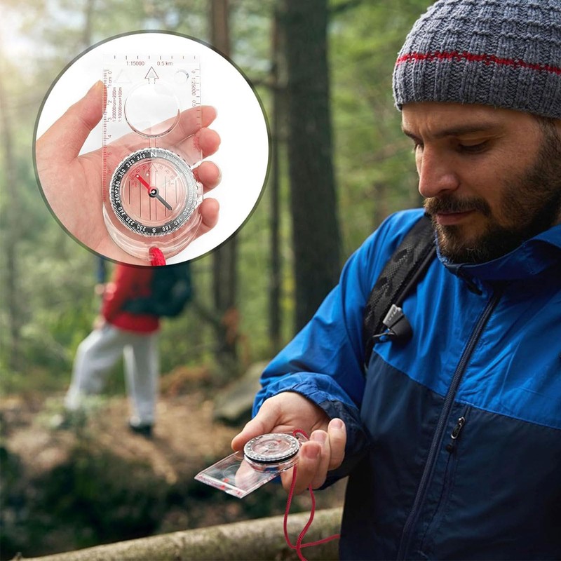 Clear Navigation Compass Orientation Compass for Scouts, Hiking and Survival