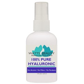Anti Aging Wrinkle Serum of 100% Pure Hyaluronic Acid for Face and Body - No Alcohol, 4 oz