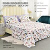 American Home Collection 4 Piece Print Bedding Sheets & Pillowcases
