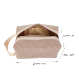 OHPHCALL Cosmetic Bag Set 2 Portable Travel Makeup Pouches Toiletry Bag Zipper Large for Travel