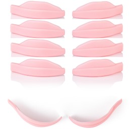 Glueless Lash Lifting Shields Curlers Pads Glueless eyelid shaped Vegan Cruelty Free Pink silicon lash lift shields Tutu Lash (Small Shields 10 Pairs)