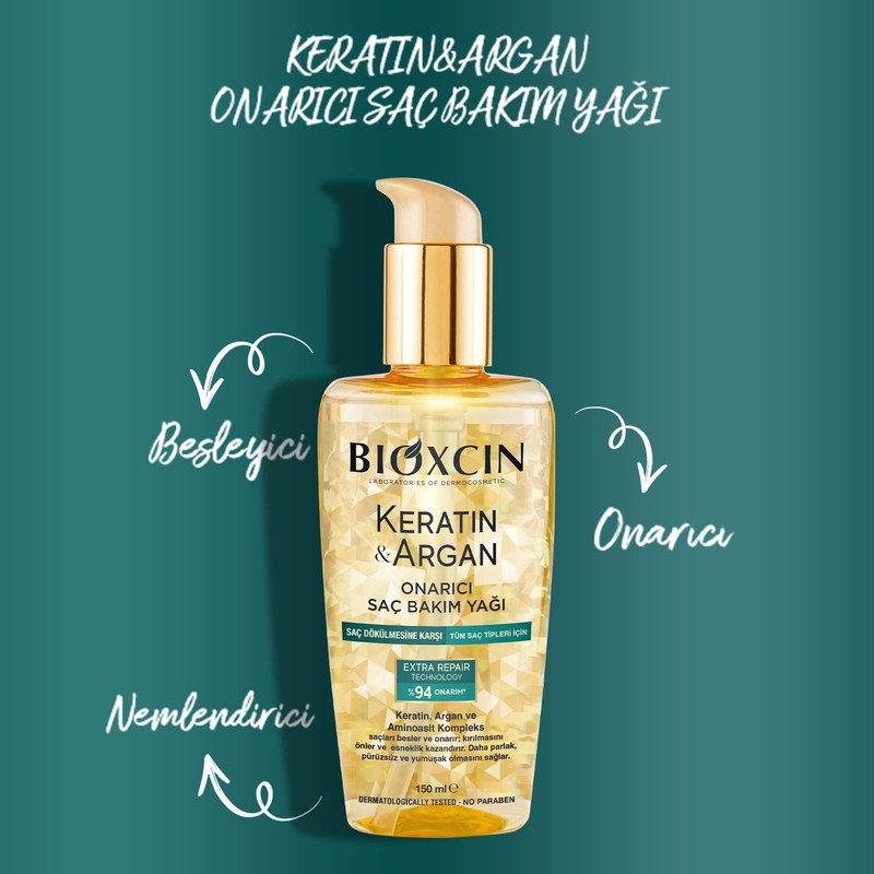 Bioxcin Keratin & Argan Hair Oil 150 ml