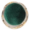 Sewing Pin Cushion Round Zinc Alloy Base Retro Style Pleuche