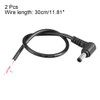 uxcell DC Power 5.5mm x 2.5mm 4A 30cm Length Barrel