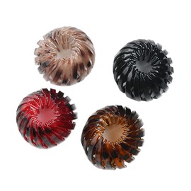 UUYYEO 4 Pcs Birds Nest Hair Clips Expandable Ponytail Hairpin Retractable Hair Loops Geometric Hair Ring