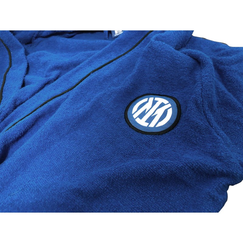hermet Unisex Sponge Microterry bathrobe, blue, 14 Years UK