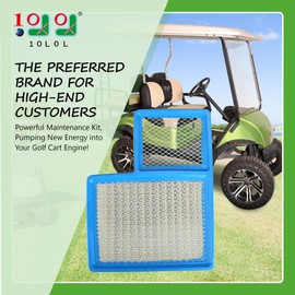 10L0L Golf Cart Tune Up Kit for Yamaha G16 G19 G20 G21 G22 G29 Drive Gas Vehicles 1996-up, with 301cc/357cc Engine Replace Air Filter JN6-E4450-00 JN6-E4450-01 JN6-E445E-00