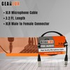 Gearlux XLR Microphone Cable, Fully Balanced, Male to Female, 3.2
