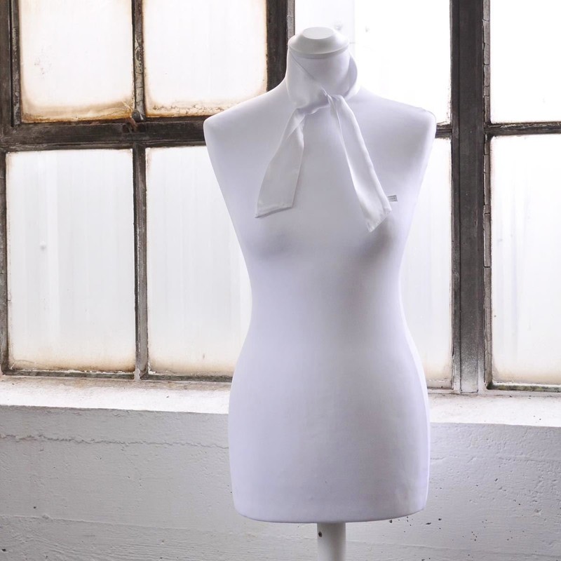 Basic Sense Skinny Satin Scarf, Made in Korea - Silky