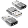 deleyCON USB C to USB Adapter [Pack of 3] C