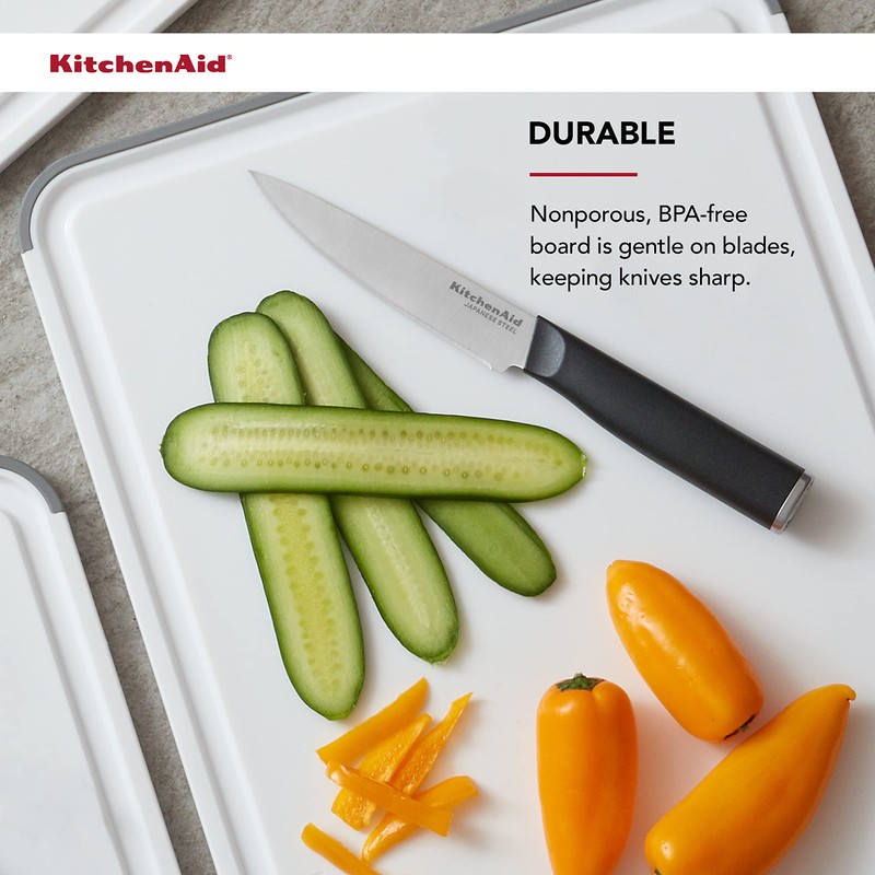 KitchenAid Classic Cutting Board with Perimeter Trench and Non Slip