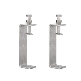 2 Pack 304 Stainless Steel C Clamps with 120mm/4.72" Stable Wide Jaw Opening Tiger Clamp for Woodworking Welding Construction Household Mount