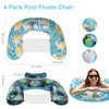 ANNIL【4 Pack】 Adult Inflatable Pool Floats Chair, Water Leisure Inflatable