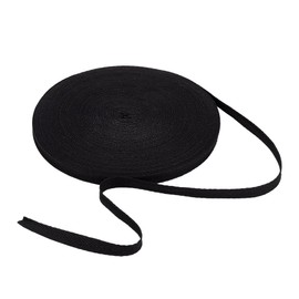 FINGERINSPIRE 45.7 m Twill Tape, 12 mm Wide, Natural Herringbone Webbing, Cotton Tape, Bias Tape, Carpet Stitching Tape, Carpet Binding Trim for DIY, Crafts, Sewing