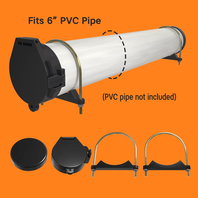 Conduit Carrier Kit 6 Inch Diameter (Black) - PVC Conduit