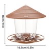 AIMALL Outdoor Hanging Bird Feeder 7.09x6.5in Plastic Feeder for Garden