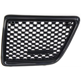 Evan-Fischer Grille Assembly Compatible with 1992-1995 Pontiac Grand Am Black Shell and Insert Driver Side