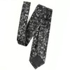 Alizeal Mens 3.15inches Flower Patterned Tie with Floral Printed Pocket